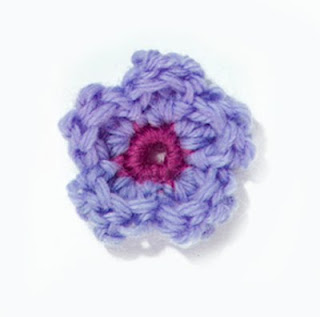 Easy Crochet Flower Applique Pattern