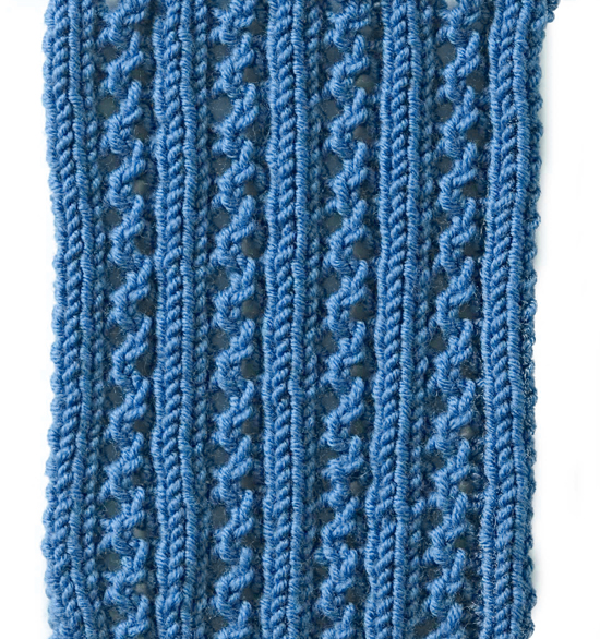 Knit Lace Rib Stitch Free Pattern - Gifts shop blog