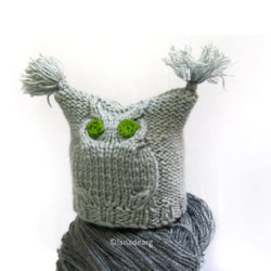 Knitting pattern for owl hat, baby newborn hat 0-3 months