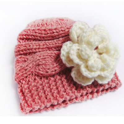 Baby Knit Hat- Knit Newborn Hat- Baby Girl Knit Hat