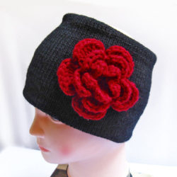 flower headbands , flower headband, knitted headband, floral headbands, winter headbands, ear warmer headband, headbands for women