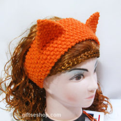 Fox Headband Ear Warmer Knitting Pattern