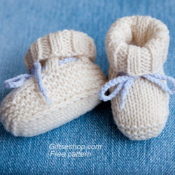 Free Knitting Pattern Baby Booties Uggs