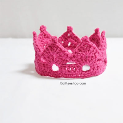 crochet baby crown