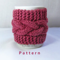 cup cozy knitting pattern