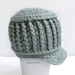 Crochet Baby Boy Hat - Baby Newsboy Hat