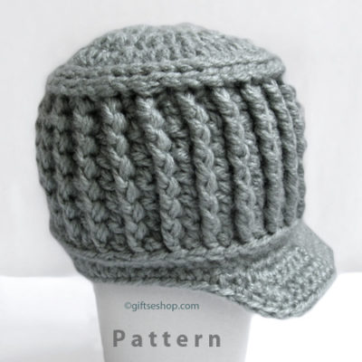 PDF Crochet Baby Newsboy Hat Pattern for Newborn to Six Months Photo Prop- Boy Newsboy Pattern
