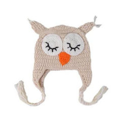 Baby Owl Crochet Beanie Hat Photo Prop