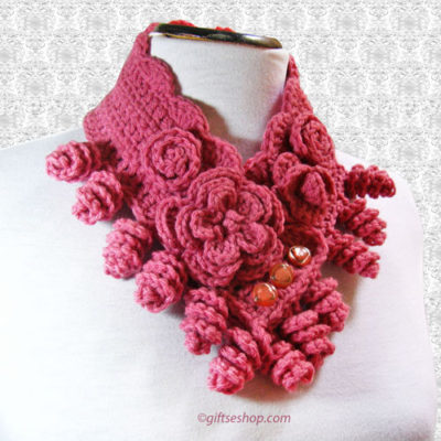 crochet cowl -crochet neck warmer pattern
