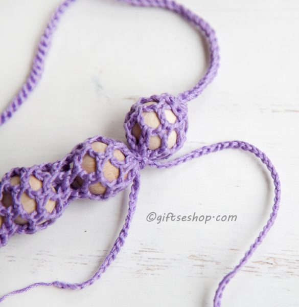  Crochet Nursing Teething Necklace DIY tutorial