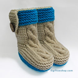 Knitting Pattern- Baby Booties Pattern- Baby Shoes Pattern- Knitted with Two Needles