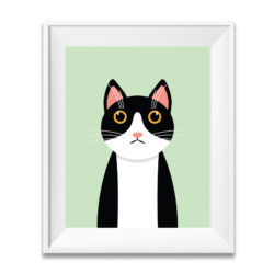 nursery décor cat art- cat poster
