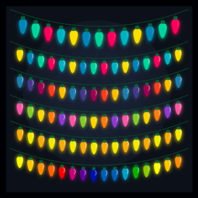 light clipart- fairy Christmas tree lights clip art