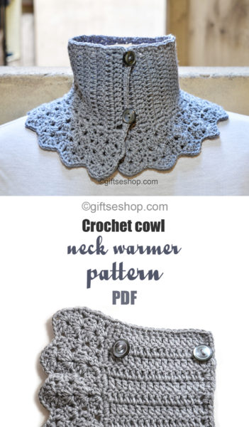 crochet cowl neck warmer pattern