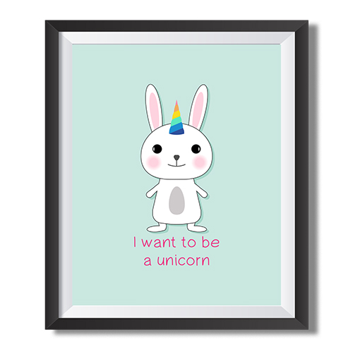 Wall Art Print Unicorn, Gifts & Merchandise