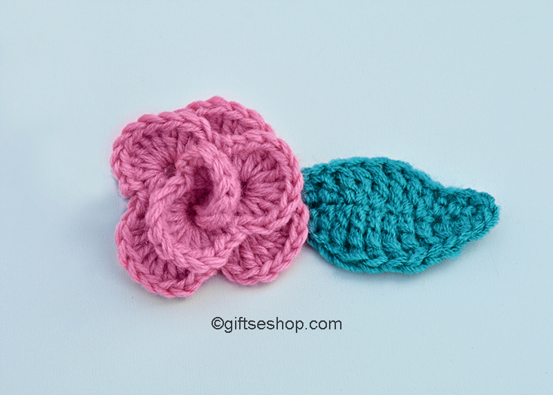 crochet rose flower pattern