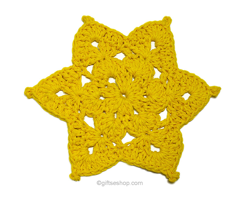 Crochet Cup Coaster Pattern  Tutorial Christmas Snowflake