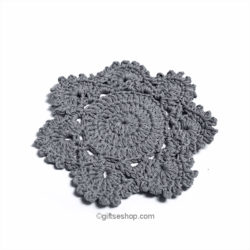 Round Crochet Cup Coaster Doily