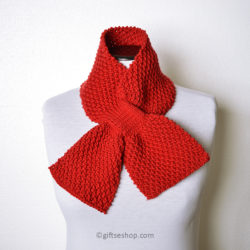keyhole scarf knitting pattern