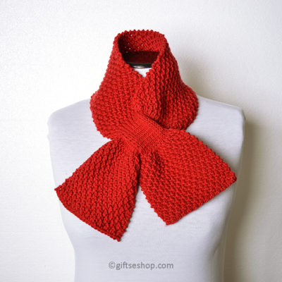 Keyhole Scarf Knitting Pattern no119 – Gifts shop