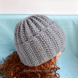 beanie hat knitting pattern for straight needles