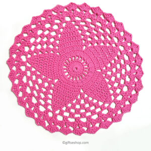 Crochet Doily Pattern- Round Doily Dining Table Placemat PDF No123