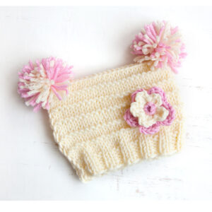 knitted newborn baby hat