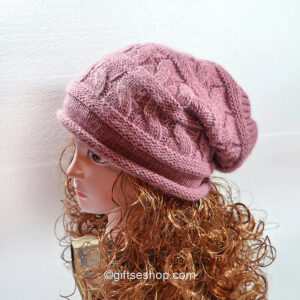 Slouchy Beanie Knitting Pattern | Knit Hat Patterns PDF n44