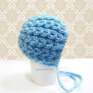 Knit baby bonnet hat beanie