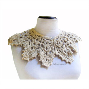crochet collar pattern boho lace collar
