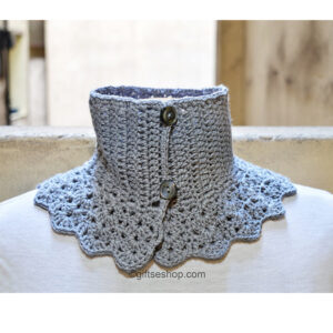 Crochet Neck Warmer Pattern | Crochet Neck Warmer Cowl with Buttons PDF n99