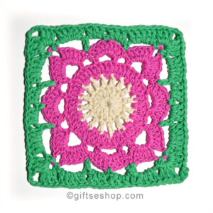 willow granny square crochet pattern