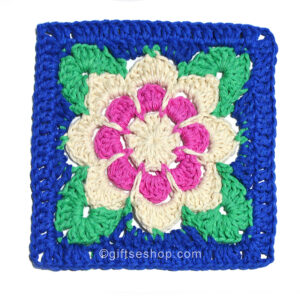 flower granny square crochet
