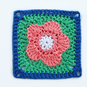 Crochet Flower Granny Square PDF Pattern | Floral Granny Square | Bloom Burst Square Crochet Pattern n141