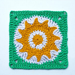 sun crochet square pattern