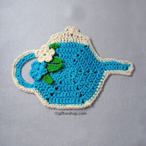 crochet teapot coaster pattern